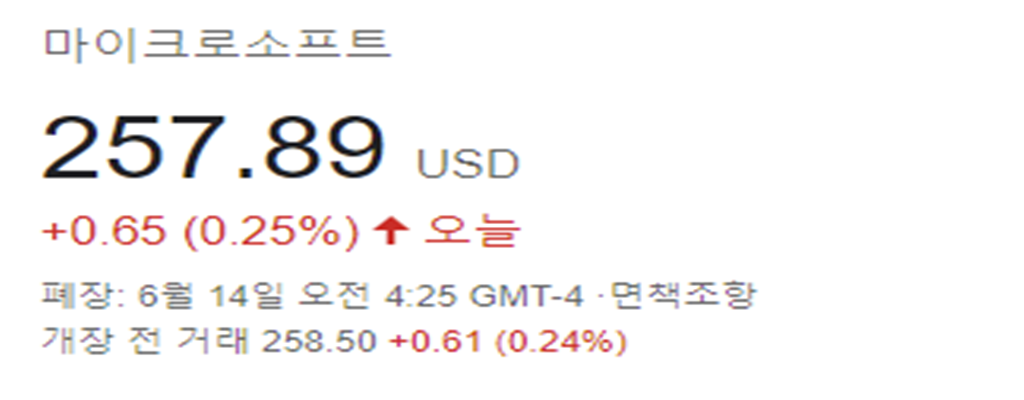 마이크로소프트-주가-사진