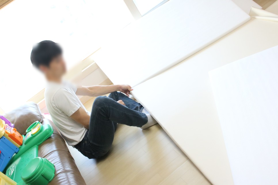 거실 바닥 셀프 인테리어 거실 매트 리코코 15