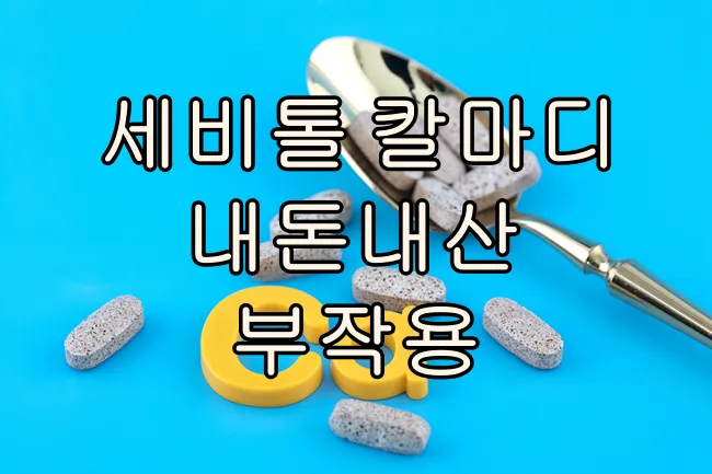 세비톨 칼마디 내돈내산 부작용