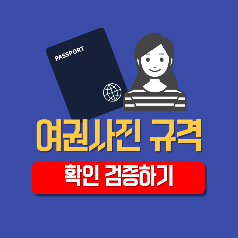 여권사진 규격 확인 검증하기