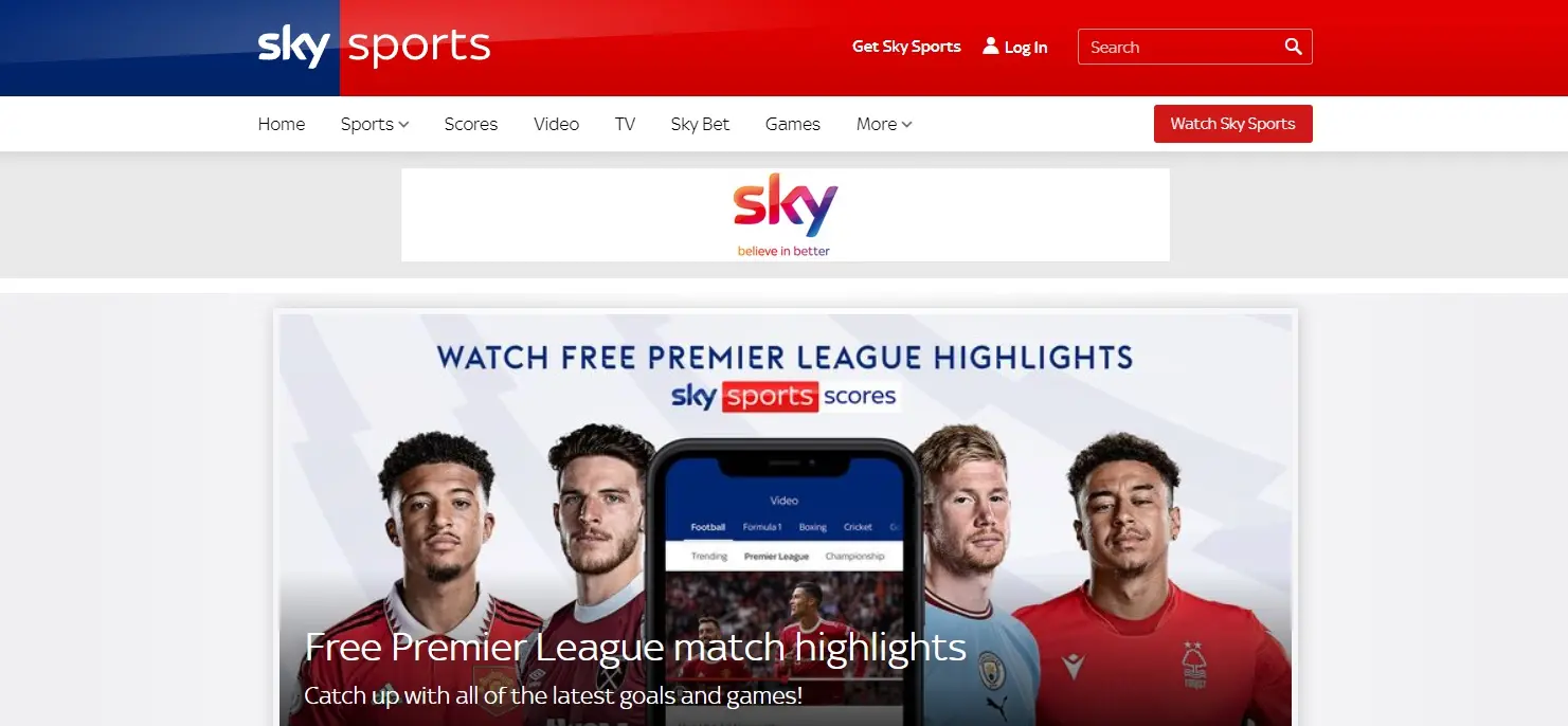 Sky Sports 프리미어리그 중계방송