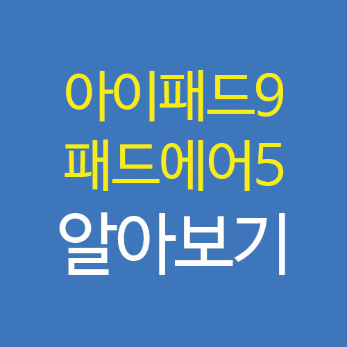  아이패드에어5256 5세대 가격 아이패드9세대 차이점 알아보기