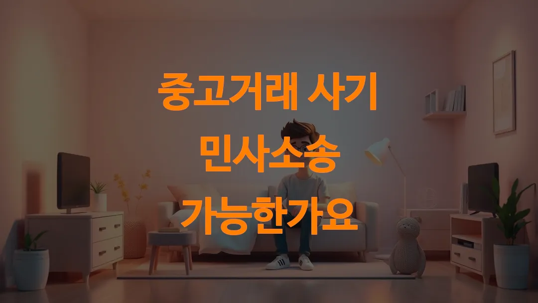 중고거래 사기 민사소송 가능한가요