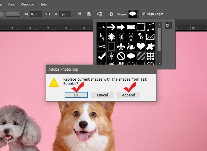 포토샵 말풍선 만들기