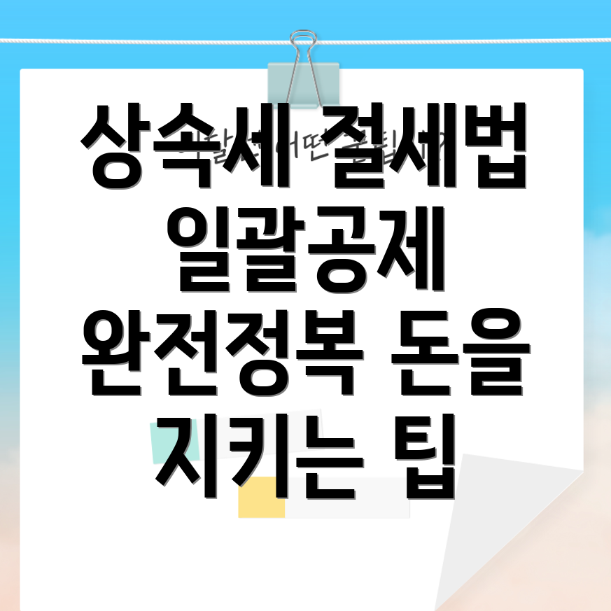 상속세 일괄공제