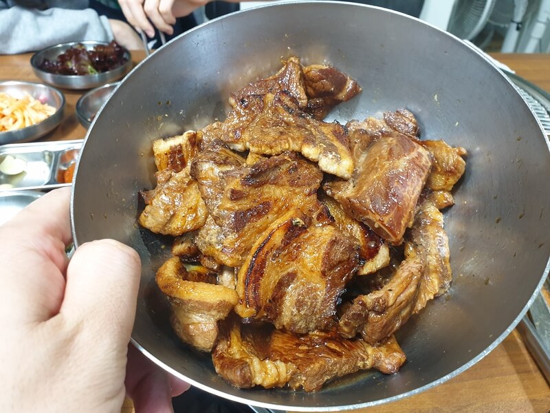  경산 영남대 돼지갈비 맛집_꿀꿀이 숯불촌 추억의 맛
