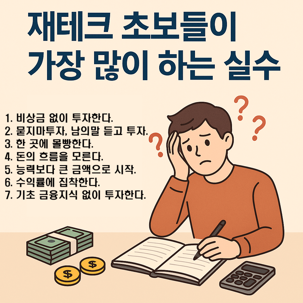 재테크 초보들이 가장 많이 하는 실수 7가지와 그 해결법