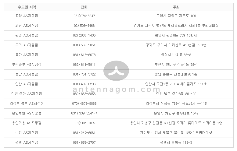 부라더미싱 경기 인천 서비스센터