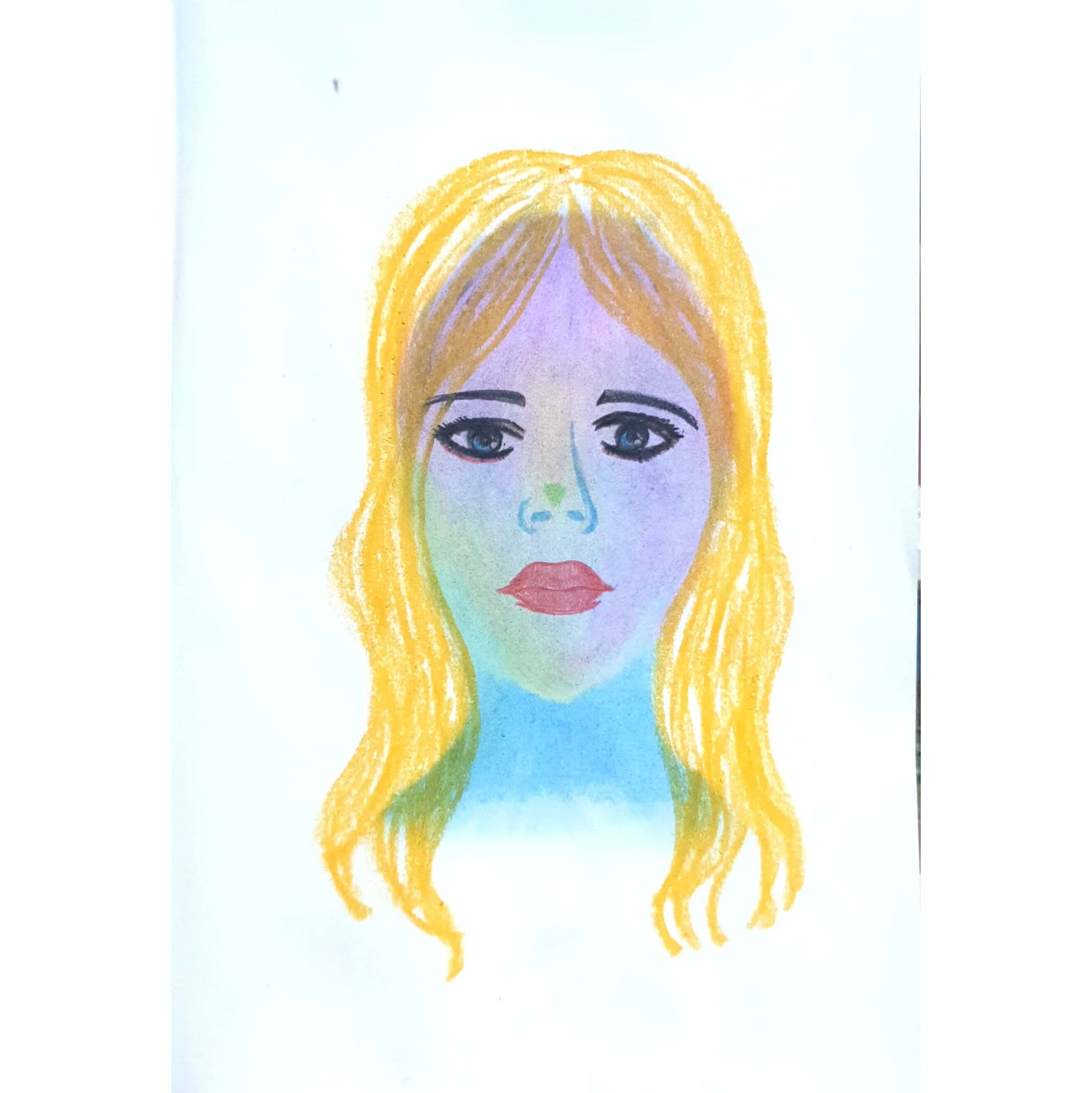  Thinking 생각중 / 일러스트레이션 그림 드로잉 / 인물화 그리기