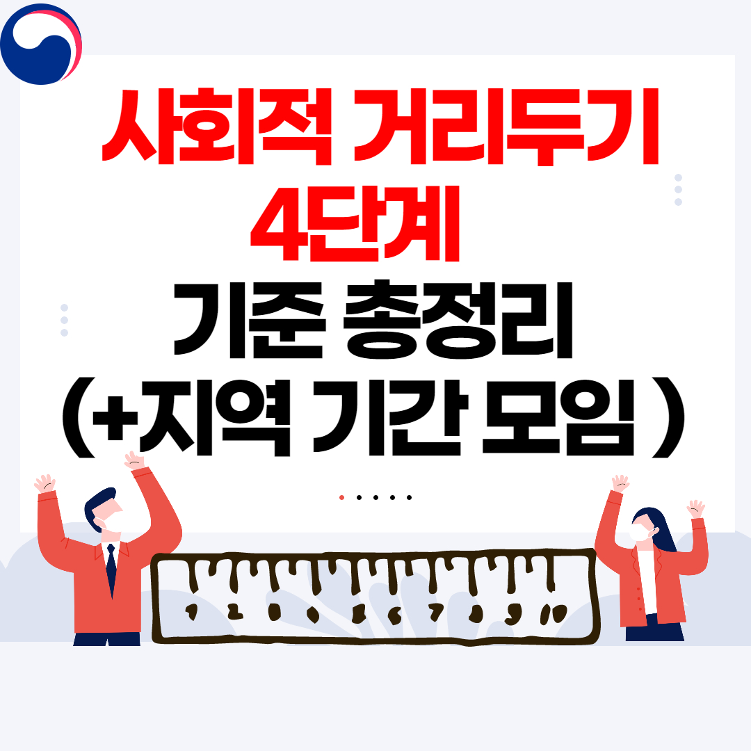 사회적 거리두기 4단계 코로나 기준 지역 총정리(+헬스장 학교 ...