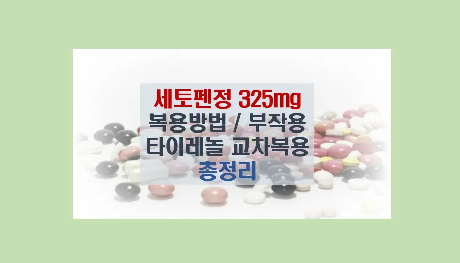 세토펜정 325mg