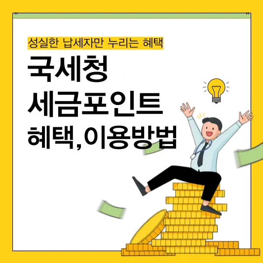 국세청 세금포인트를 통해 다양한 혜택을 누릴 수 있어요.