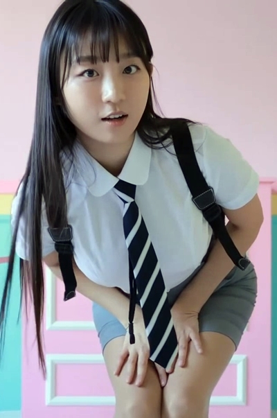  표은지 일본 교복 vs 한국 교복 스타일 비교 움짤