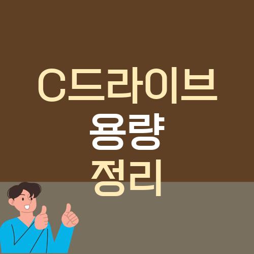 C드라이브 용량 정리