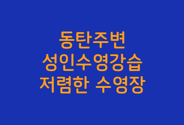 동탄-수영장-성인-수영강습-자유수영