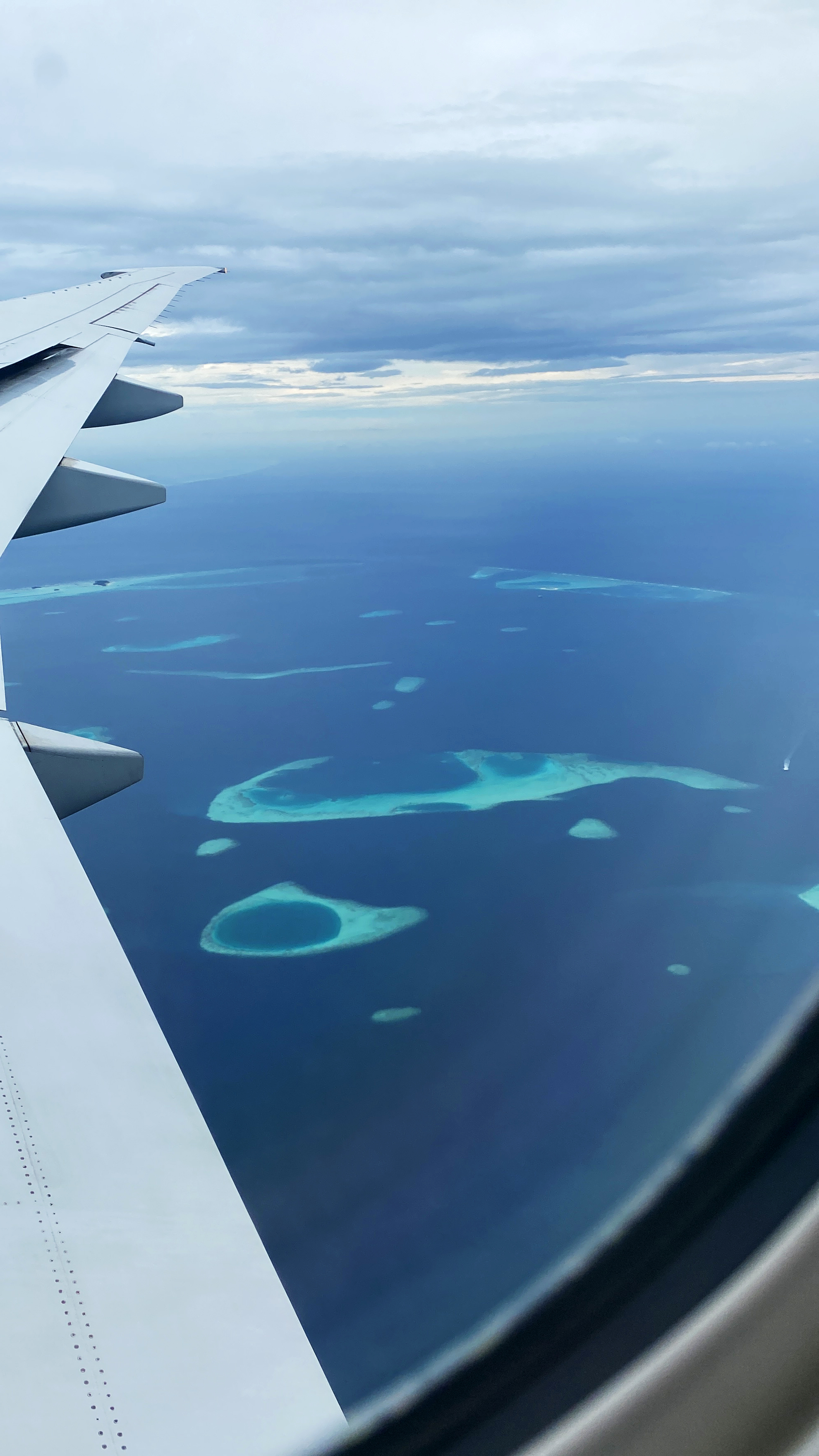 하늘 위에서 보이는 몰디브의 모습-2