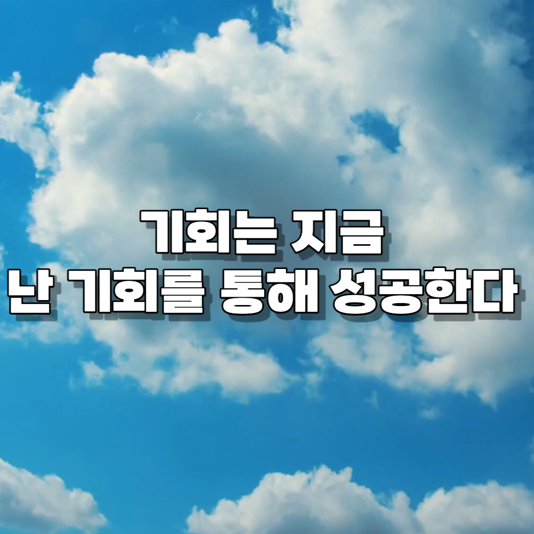 성공 / 행운 / 오늘의 글 / 마인드셋 / 성공마인드 /기회