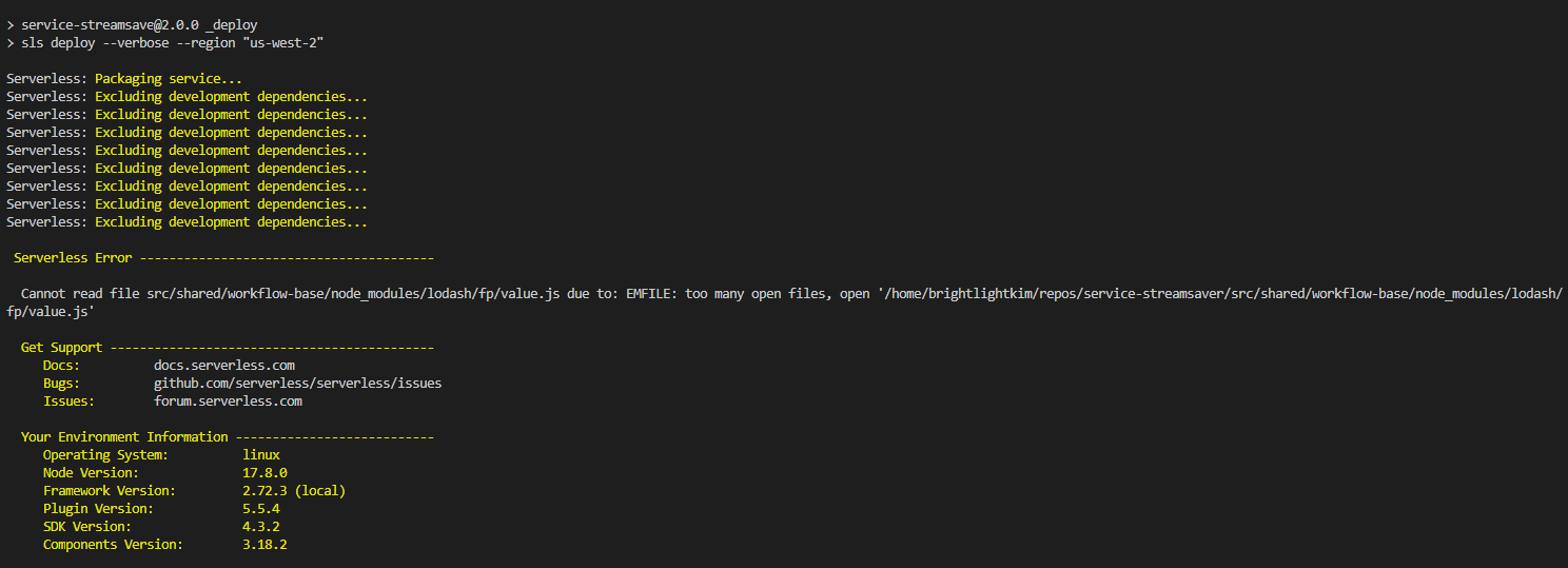 [Serverless] "too many open files" >> WSL Ubuntu Open File Limit