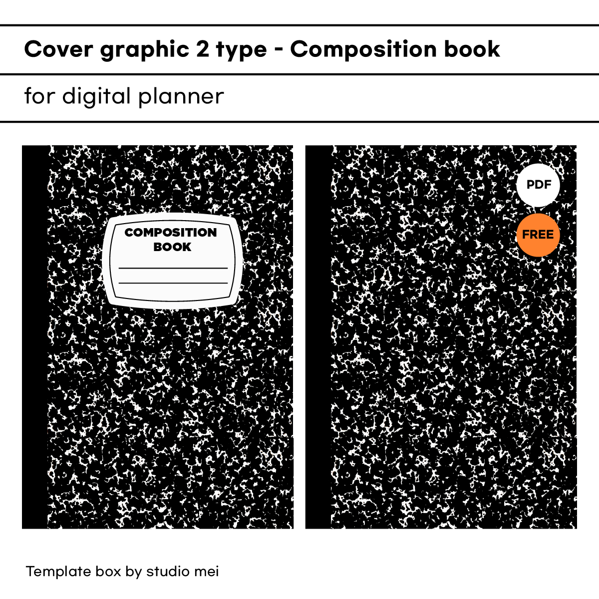[Note template]Composition studies 노트 커버 디자인 2종