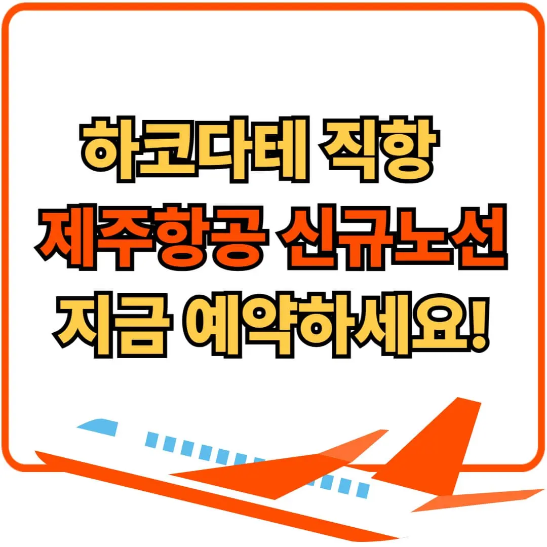 인천-하코다테 직항 신규 노선 취항 제주항공