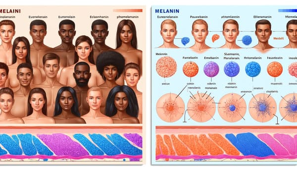 인종별 피부색이 다른 유전적 요인