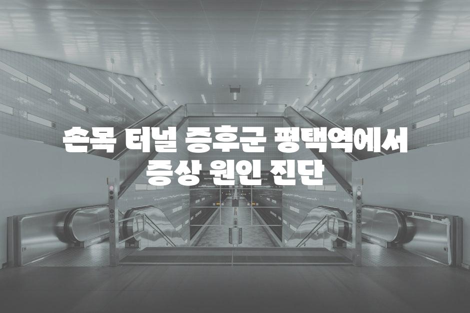 손목 터널 증후군 평택역에서 증상 원인 진단
