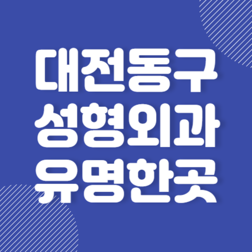 대전 동구 성형외과 유명한곳 추천 BEST 3