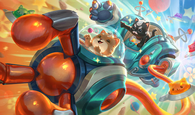  롤 우주 그루브 신스킨 출시 :: 3/16 PBE 업데이트 : SPACE GROOVE 스킨, 크로마 등