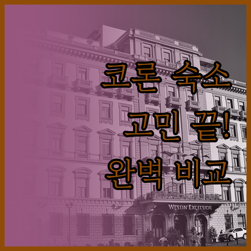 코롱 여행 숙소 고민 끝 화이트 비치