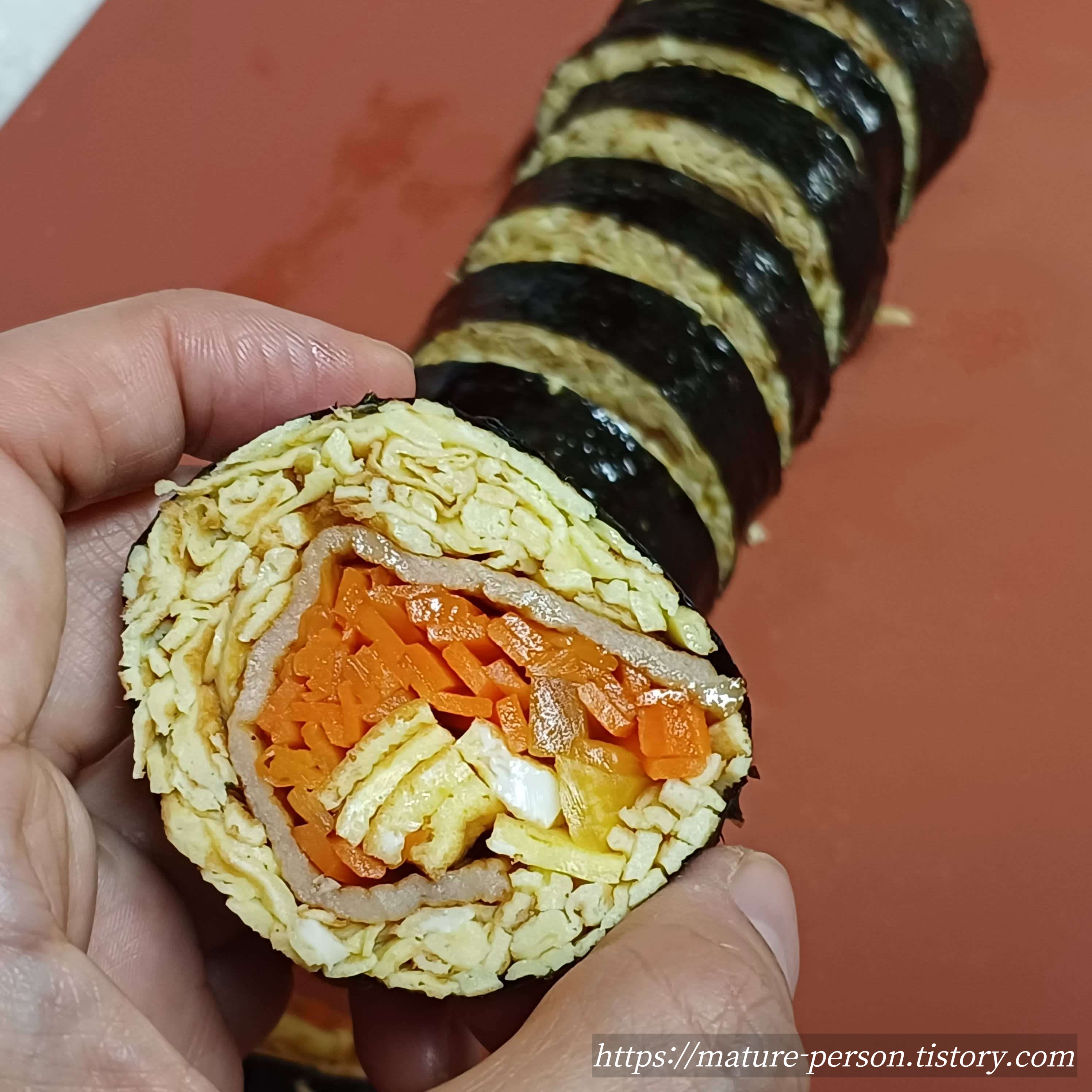 다이어트 김밥 만들기