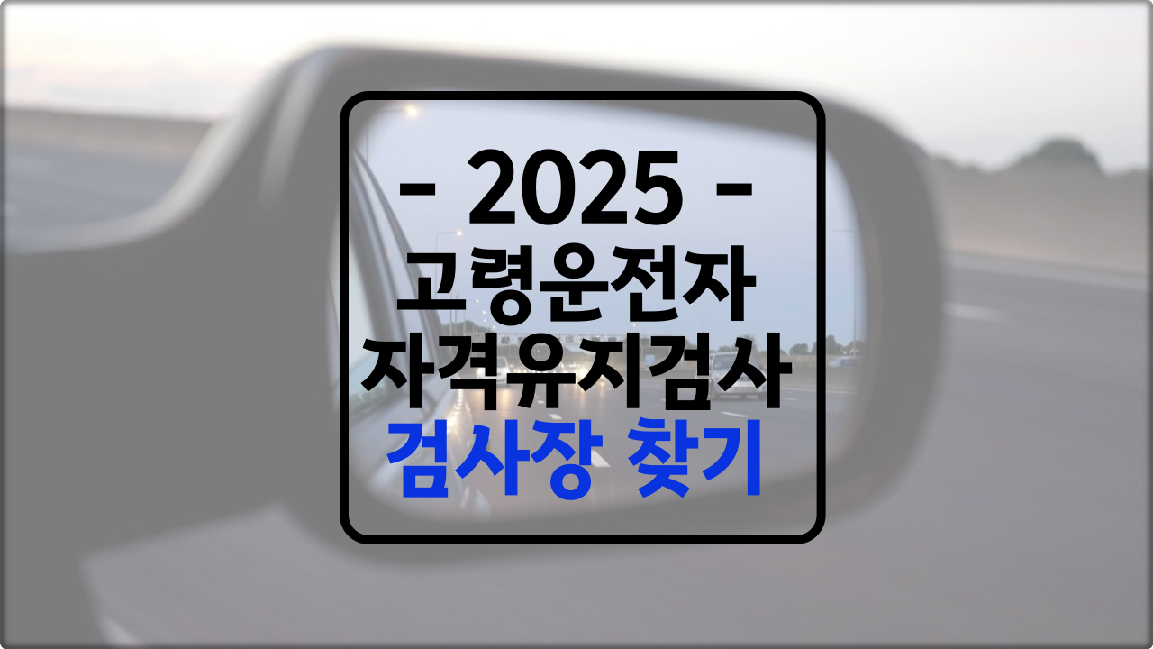 고령자 자격유지검사 검사장