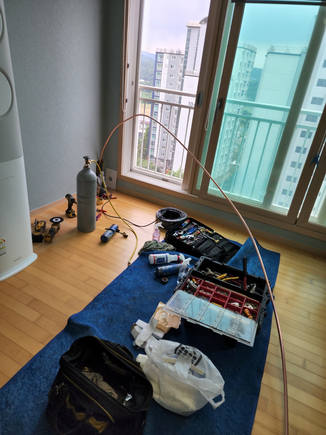 일광신도시비스타동원2차에어컨매립배관검사