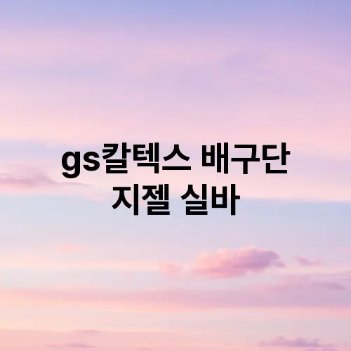 gs칼텍스 배구단 지젤 실바