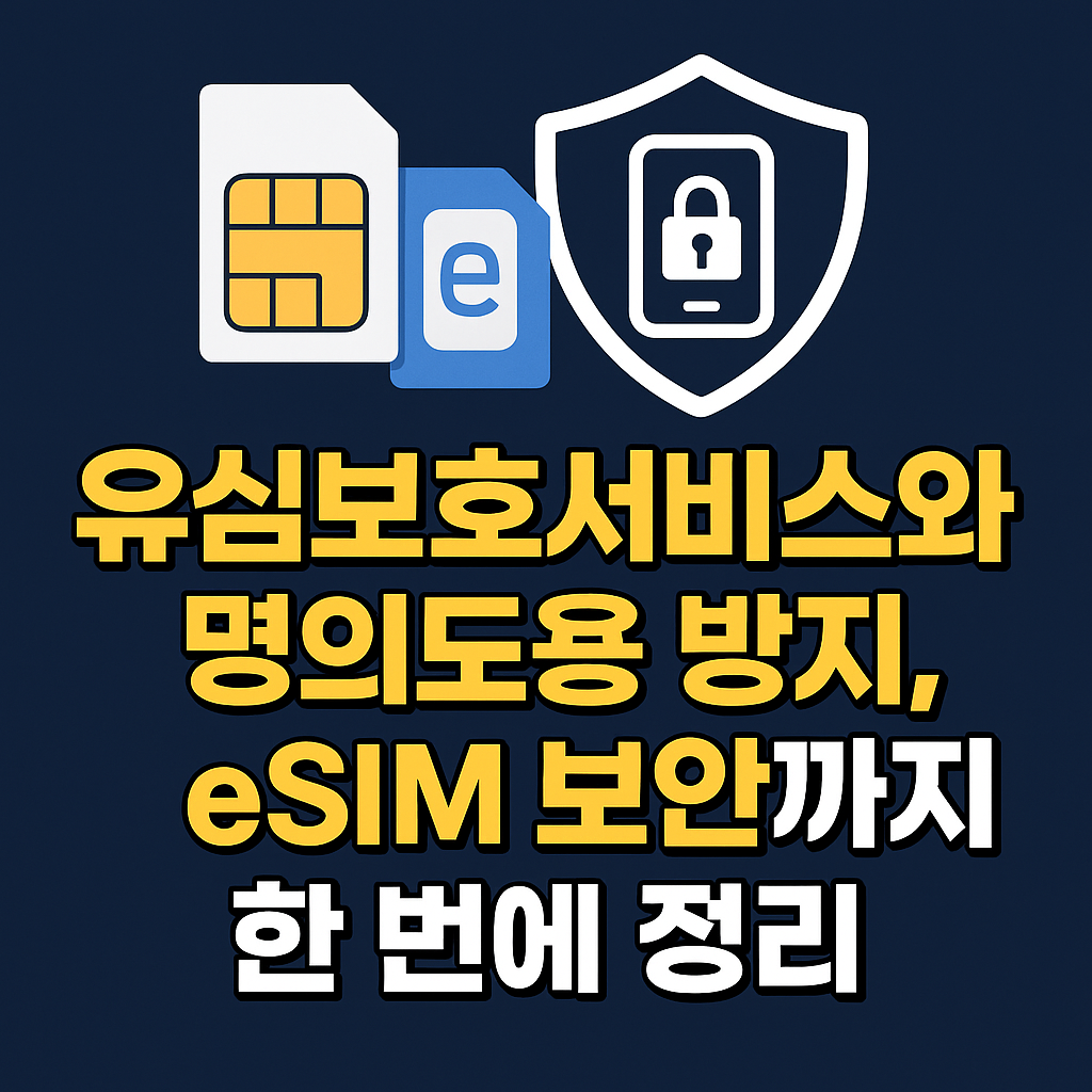 LG유플러스 유심보호서비스와 명의도용 방지, eSIM 보안