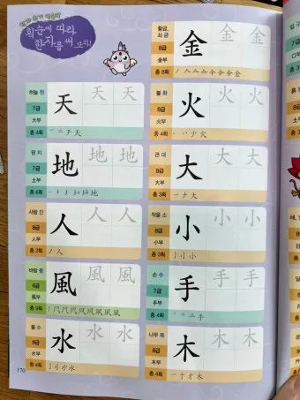 천자문 한자쓰기 교본 자료 무료 다운로드_7