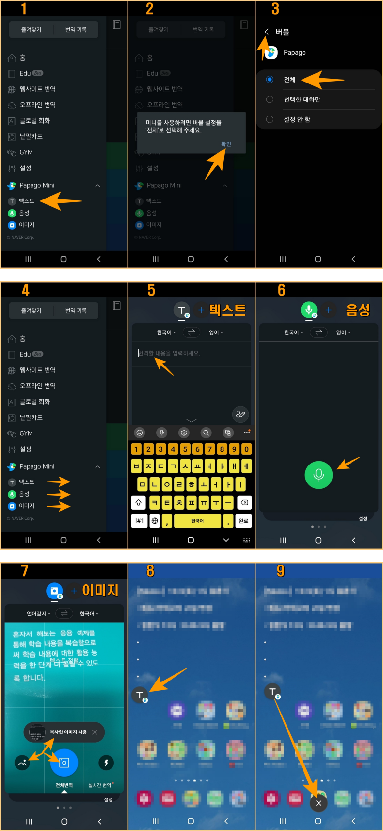 Papago Mini 사용 방법 및 순서