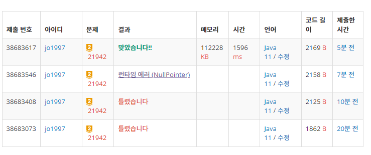  [백준] 21942번 부품 대여장 (자바 풀이)