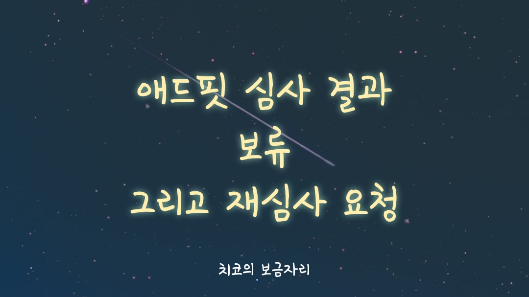  카카오 애드핏 보류 그렇다면 보류된 이유는?