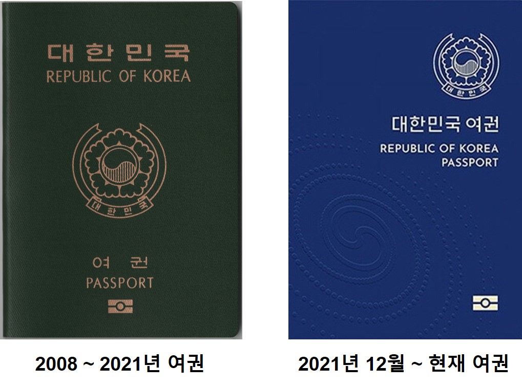 대한민국-과거-현재-여권-사진