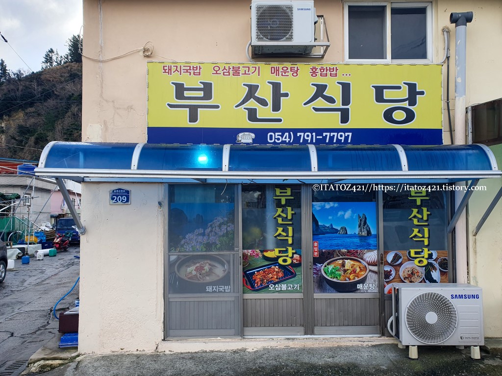울릉도 국내 자유 여행 점심 부산식당