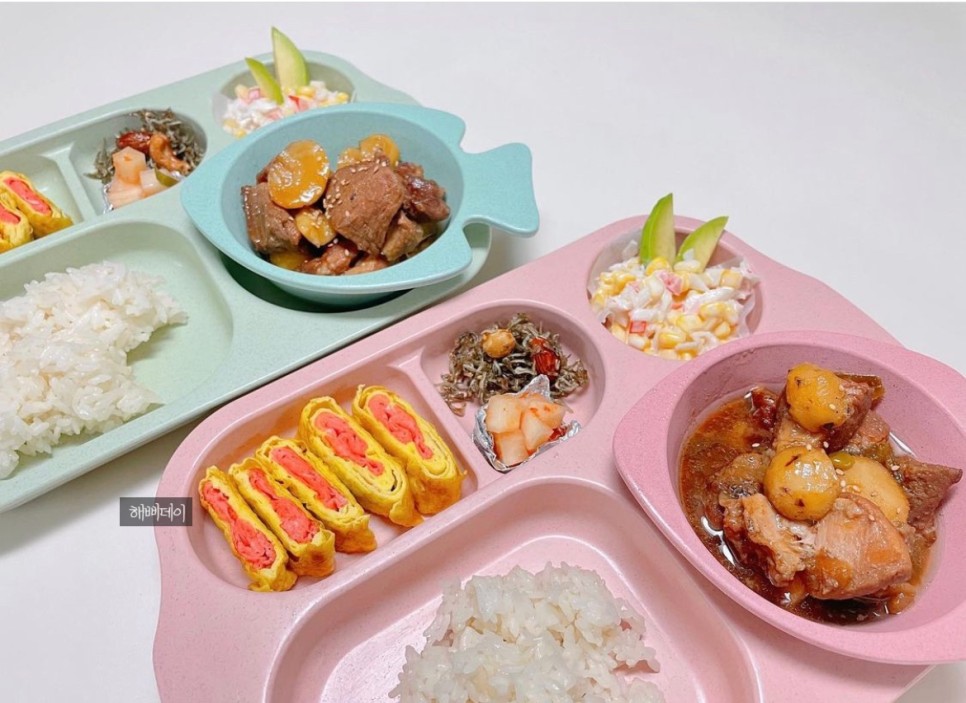 받은 #세미내주방에서 초간단 맵지 않은 #유아깍두기 만들기! - #파프리카김치 [#우리맛샘표상] 2021 샘표 어린이 그림대회에서 8