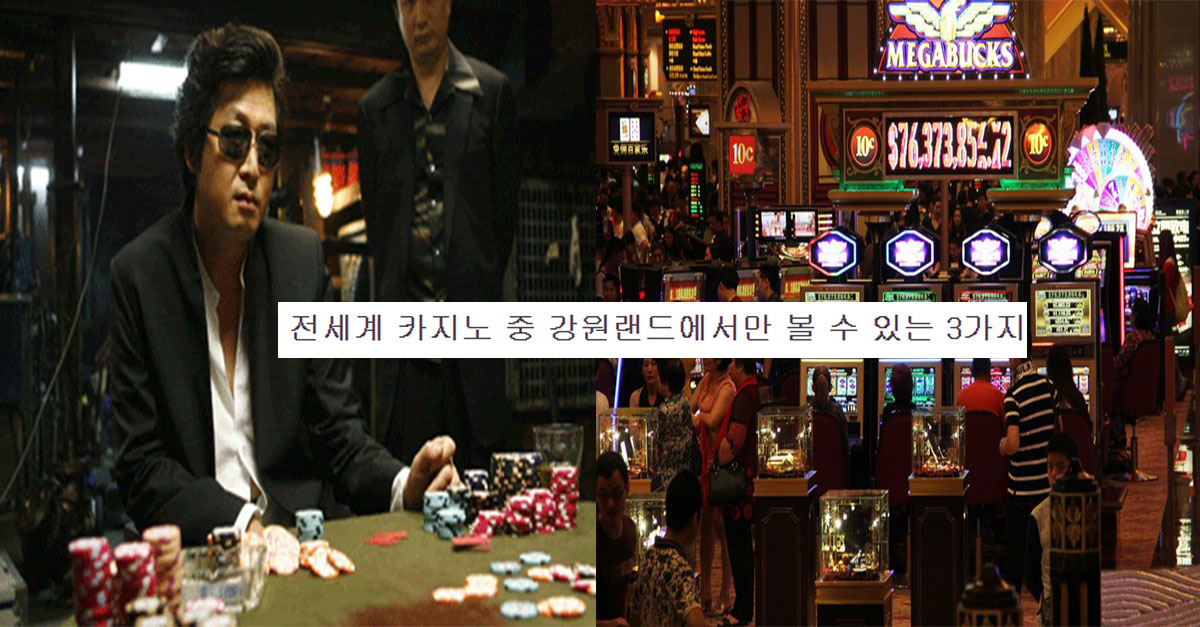  전 세계 카지노 중 강원랜드에서만 볼 수 있는 3가지