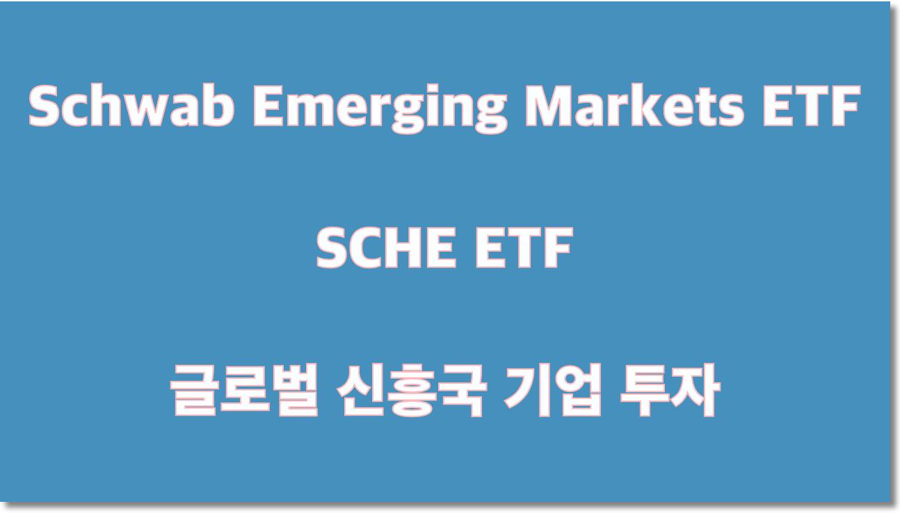 SCHE ETF - 글로벌 신흥국 기업 투자 Sche Etf - 글로벌 신흥국 기업 투자