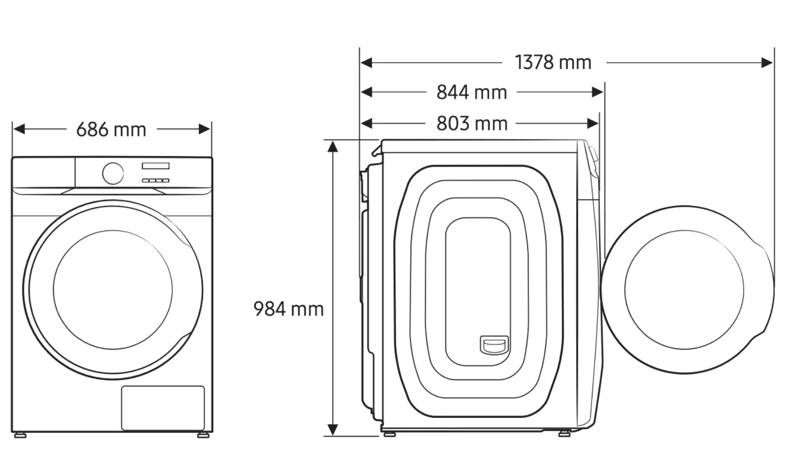 DV17T8520BW 사이즈