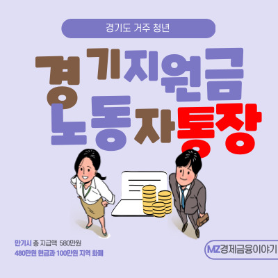 2023 경기도 청년 노동자 지원사업 통장 만기시 총 지원금 580만원