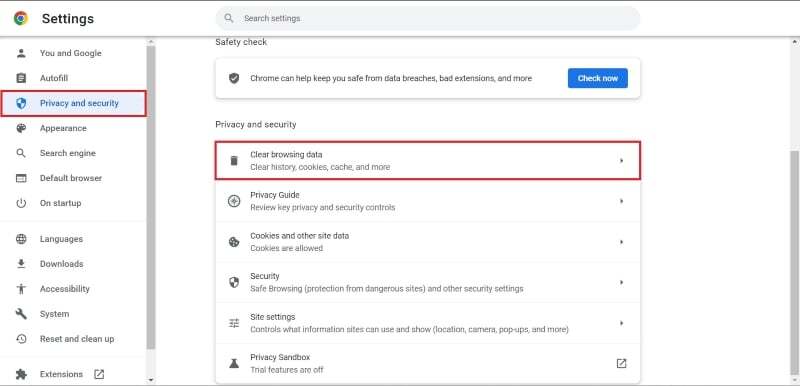 크롬 보안 설정