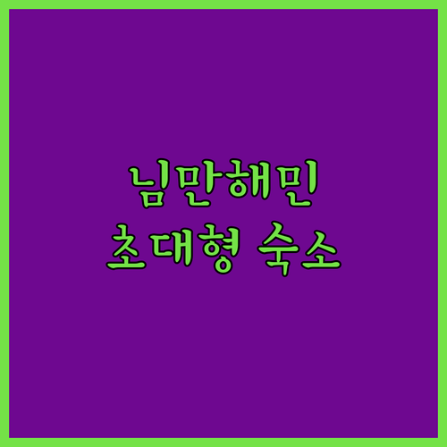 님만해민 아파트먼트 숙소 추천! 치앙