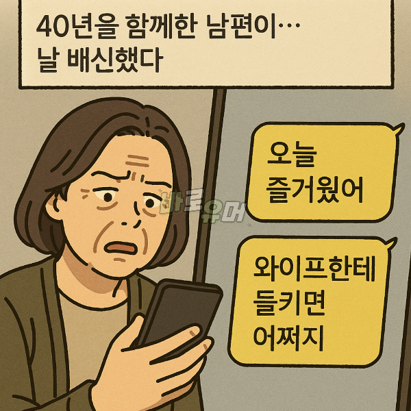 40년의 세월을 짓밟고 바람난 남편과 그년.. 같이 00해버렸습니다. 2