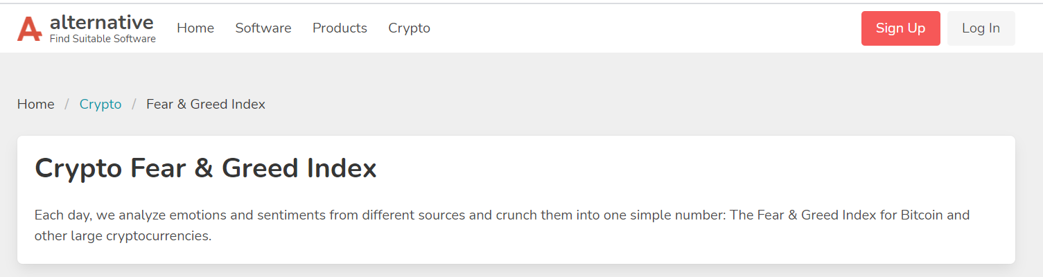  비트코인 공포 탐욕지수 보는 사이트 : crypto fear & greed index