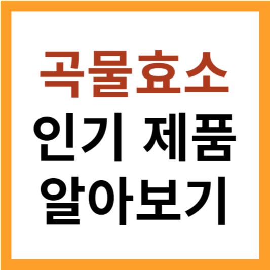 곡물효소 효능